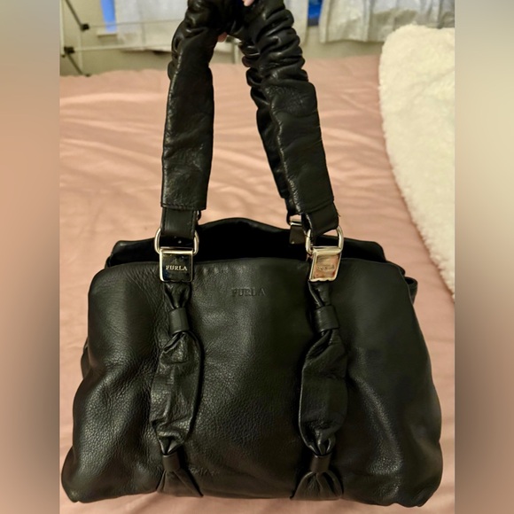 Furla Handbags - Furla Leather Logo Ribbon Hand Tote Bag